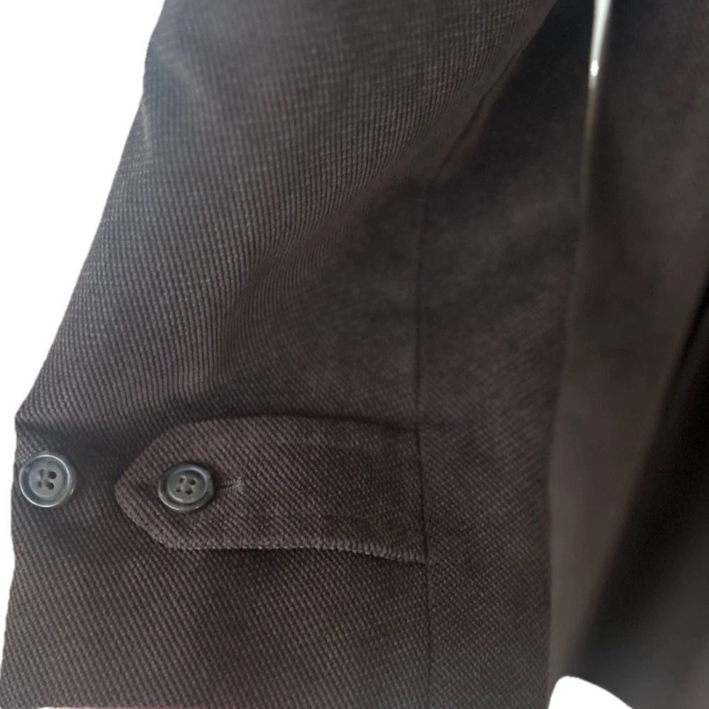 Canali Brown Velvety Car Coat Overcoat XL 54 Made in Italy Textured - Picture 5 of 10